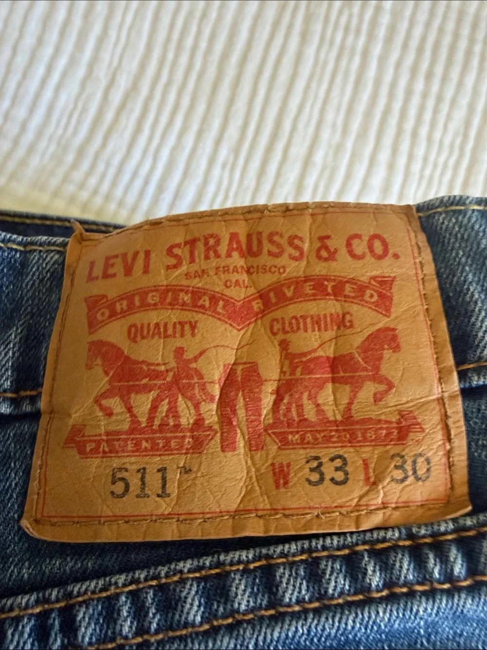 Levi's 511 Medium Blue Slim Straight Jeans